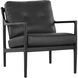 Gilmore Black / Black Leather Lounge Chair